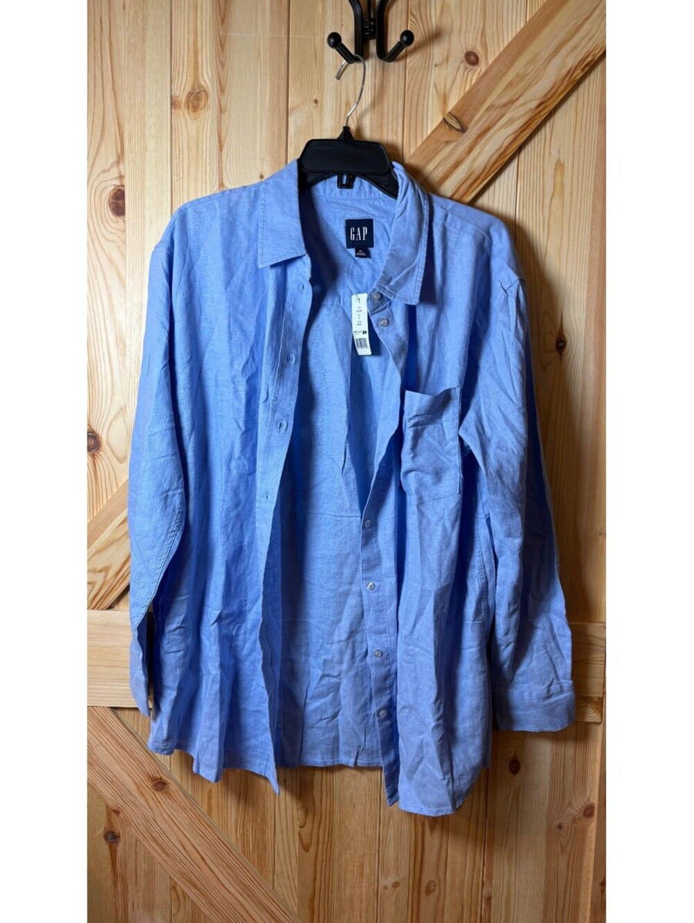 GAP XL Blue Button-Up Shirt with Pocket XL NWT